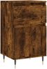 2 Stk. Sideboards, Kommoden Räuchereiche 40x35x70 cm Holzwerkstoff j3525p Bild 5