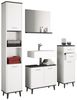 VCM Badmöbel Sets Landos 918172 Weiß / Anthrazit H. 181 x B. 124 x T. 28 cm Bild 5
