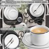 SÄNGER Porzellan Kaffeetassen Set Marlo Black Rim 12-teilig für 6 Personen Bild 3