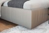 KAWOLA Bett HENRY Polsterbett Leder grau 160x200cm Bild 5