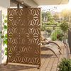 Trennwand Kilsturd verzinkter Stahl 180x120 cm Braun [casa. pro] Bild 4