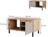 Couchtisch Marelle Greige/Artisan 90 x 50 cm mit 1 Tür Vicco Bild 2