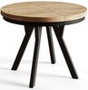 Alpi-Möbel Esstisch Wohnzimmertisch - Ausziehbarer runder Tisch 80-120 cm - Craft Eiche, Ausziehbar, 1 x Einsatz 50 cm Bild 4
