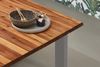 Couchtisch Baumkante 80 x 80 cm Akazie cognacfarben silber Esra 76844499 Bild 4