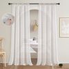 BTTO V&G Gardine Boho Vorhänge mit Mehrfarbigen Pom Pom-Quasten,Kinderzimmer Gardinen (2 St), transparent, Voile Vorhang für Wohnzimmer Schlafzimmer Kinderzimmer Party Dekor Bild 5