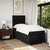 vidaXL Boxspringbett mit Matratze Schwarz 90x200 cm Stoff 3293472 Bild 5