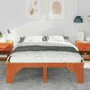 vidaXL Bettrahmen Braun 150 x 200 cm Massives Kiefernholz 872985 Bild 3