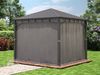 Gartenpavillon 3x3 m Stahldach Hardtop 4 Seitenteile in Grau, Pfosten 9x9 cm Bild 4