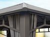 Gartenpavillon 3x3 m Stahldach Hardtop 4 Seitenteile in Grau, Pfosten 9x9 cm Bild 5