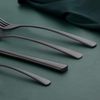 LuxusKollektion Kochbesteck-Set Besteckset Edelstahl 6 Personen 24 Teilig schwarz Matt 24 teilig Bild 3