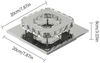 Riserva Deckenleuchten Kristall Quadrat LED Deckenleuchte 12W Kaltweiß 6500K Bild 2