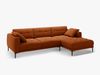 Micadoni Ecksofa Bemy 3-Sitzer Rechts Samt Terrakotta Bild 2