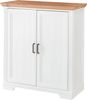 Kommode JASMIN Beistellkommode Pine weiß / Artisan Eiche ca. 93 x 102 x 41 cm Bild 2