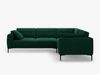 Micadoni Ecksofa Bemy 4-Sitzer Rechts Samt Flaschengrün Bild 2