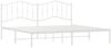 vidaXL Bettgestell mit Kopfteil Metall Weiß 193x203 cm 373844 Bild 4