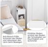 EUGAD Nachttisch (2-St), mit 2 offenen Ablagen 1 Schublade, Holzwerkstoff Bild 3