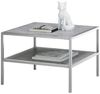 Couchtisch >ORINOCO< in Keramik-Optik grau aus Glas - 64x64x45cm (LxBxH) Bild 4