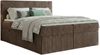 Boxspringbett RALF 140 x 200 cm mit Bettkasten, Topper und gepolstertem Kopfteil. Farbe: Braun, Härtegraden: H4 , Topper: T25-Topper Bild 2