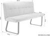 Bank >TALEA< (BxHxT: 160x92x59 cm) in grau aus Microfaser - 160x92x59cm (BxHxT) Bild 3