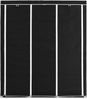 vidaXL Kleiderschrank mit Fächern Stangen Schwarz 150x45x175cm Stoff 282453 Bild 3