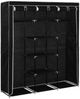 vidaXL Kleiderschrank mit Fächern Stangen Schwarz 150x45x175cm Stoff 282453 Bild 4