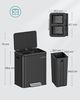 Songmics Mülleimer, Küche, Mülltrennsystem 2x15 L, 2 Fächer für Recycling und Restmüll Bild 4