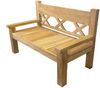 Teakholz Gartenbank JUMBO, Natural Teak Bild 2