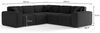 Ecksofa Designersofa CELES PREMIUM Stoff Ascot Bukla Grau Seite Universal Bild 2