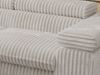MKS Möbel 'Pablo L-Form' Ecksofa mit Schlaffunktion, verstellbare Kopfstützen, Beige, Cordstoff, T25 Topper, Links Bild 5