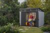 Dmora Gartenhaus Cobourg, Gartenhütte, Gartenhaus, Werkzeugschuppen, 277x218 h226 cm, Grau Bild 4