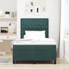 vidaXL LED Boxspringbett mit Matratze Dunkelgrün 120 x 200 cm Samt 3343241 Bild 4