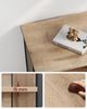 Vasagle Küchenschrank, Bücherregal, 2 offene Fächer, Schrank mit verstellbaren Ablagen, Bücherschrank mit Türen, Stahlrahmen, für Wohnzimmer, Küche, Arbeitszimmer, eichenbraun-schwarz CSL066B50 Bild 3