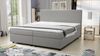 Boxspringbett 180x200 Hotelbett Bonellfederkern Bett mit Topper Paxos 4 hellgrau Bild 1