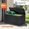 DEUBA Auflagenbox Kissenbox Deckel bis zu 100 kg belastbar Gerätetruhe Kiste Gartentruhe Board PLUS anthrazit Bild 2