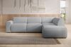 Selsey 'Bouvi' Ecksofa mit seitlicher Rückenlehne an der Ottomane, rechts, hellgrau, Bouclé Bild 2