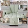 Celya Sofa Multifunktionales Sofa, 2-in-1 Sofa-Bett, mit Aufbewahrungs-Hocker, atmungsaktiver hautfreundlicher Stoff, für kleine Wohnzimmer, Studienzimmer, Schlafzimmer Bild 4