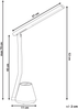 LED Schreibtischlampe DENEB mit Dimmer Weiß Bild 2