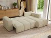Ecksofa mit Schlaffunktion und Bettkasten, L-form Couch, lose Kissen, Polstersofa - MONIVA - Creme Struktur - rechte Seite Bild 3