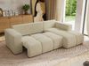 Ecksofa mit Schlaffunktion und Bettkasten, L-form Couch, lose Kissen, Polstersofa - MONIVA - Creme Struktur - rechte Seite Bild 4