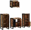 vidaXL Badezimmermöbel-Set mit Regal 4 pcs Massives upgecyceltes Holz 3305641 Bild 3
