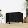 vidaXL Gartentruhe Schwarz 76x42,5x54 cm Massivholz Kiefer 823826 Bild 3