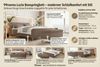 99rooms Lucio Boxspringbett mit Hocker Boucle-Stoff ANTHOLOGY Dunkelblau 140x200 cm Bild 4