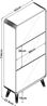 Schuhkipper Aure 134x63x24 cm Weiß [en. casa] Bild 3