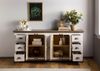 Sideboard Mango 200x45x90 weiß lackiert TOULOUSE #117 Bild 4