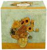 DUO ART GALLERY Fassbecher 430 ml SUNFLOWERS mit Teesieb, New Bone China Porzellan Bild 3