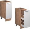 Apothekerschrank Fame-Line Weiß Landhaus 30 cm ohne Arbeitsplatte Vicco Bild 5