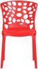 Gartenstuhl 2er Set Modern Rot Stühle Küchenstühle Kunststoff Stapelstühle Balkonstuhl Outdoor-Stuhl Bild 5