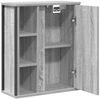 vidaXL Bad-Wandschrank mit Spiegel Grau Sonoma 50x21x60 cm 861905 Bild 5