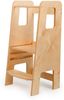 Emu Lernturm Kletterhilfe Montessori Multiplex 40,5 x 86 x 38 cm Natur Bild 3