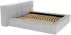 Vente-unique - TIMANO Bett SamtStoff Grau - B 252 cm x H 90 cm x L 226 cm Bild 5